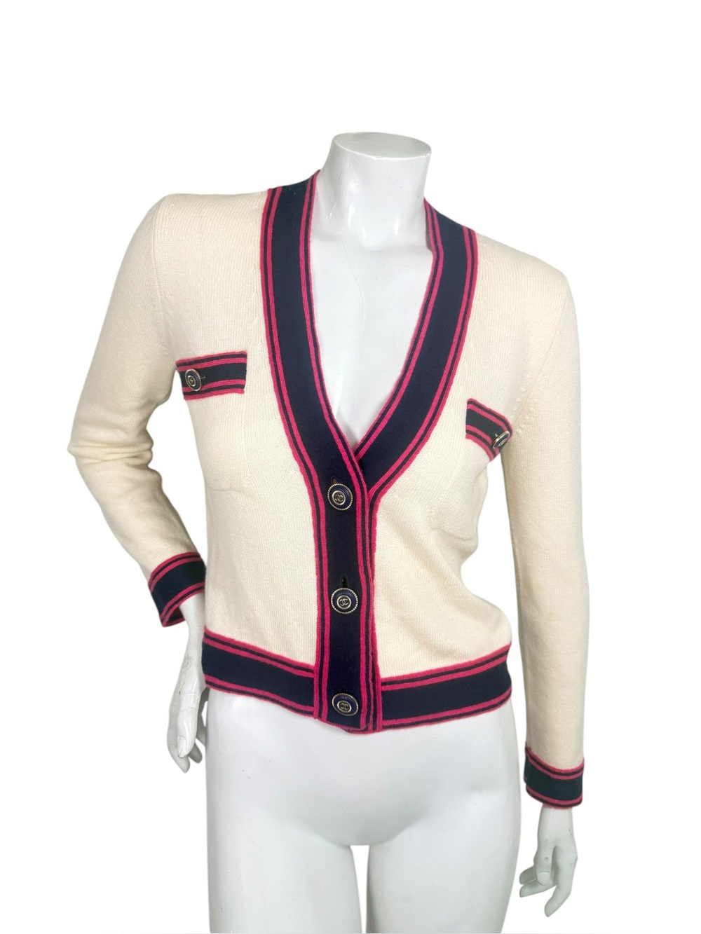 Chanel 20C Resort 2020 Cashmere CC Cardigan FR 34